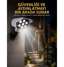LED Lamba-Güneş Paneli Destekli Uzaktan Kumandalı Solar LED Lamba