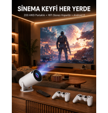 Projeksiyon Cihazı Video Oyun Konsolu 8 GB Hafıza LCD Ekran Kumandalı Yeni Nesil