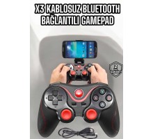 Game Stick Android Uyumlu Gamepad X3 Standlı Oyun Kolu Bluetooth Bağlantılı