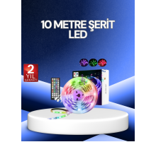 10 Metre Smart Şerit Led Bluetooth Telefon Kontrollü USB Enerjili