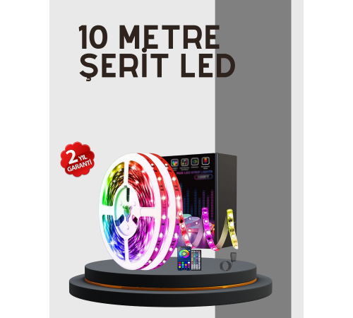 Su Geçirmez 10M Smart Şerit Led TV Arkası ve Oda Dekorasyonu İçin