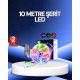 10 Metre Smart Şerit Led Bluetooth Telefon Kontrollü USB Enerjili