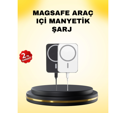 15W Kablosuz Şarj Destekli MagSafe Araç Tutucu Havalandırma Klipsli