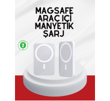 Şık Tasarımlı MagSafe Araç Telefon Tutucu Type-C Girişli