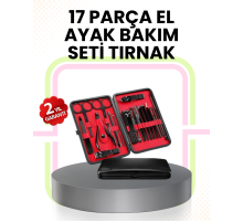 Kompakt ve Şık Tasarımlı 17 Parça Bakım Seti