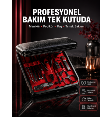 Siyah Kaymaz Teknolojili El ve Ayak Bakım Seti Yeni Nesil