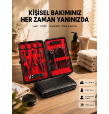 Profesyonel Paslanmaz Çelik Manikür & Pedikür Seti Yeni Nesil