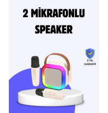 Taşınabilir Bluetooth Karaoke Hoparlör – 2400 mAh Batarya