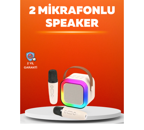 Ses Efektli Mikrofonlu Kablosuz Karaoke Sistemi