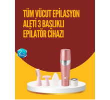 Acısız ve Hassas Tüy Temizleme Cihazı – 3 Başlıklı