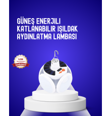 USB ve Solar Şarjlı Katlanabilir 5 Taraflı LED Lamba