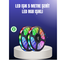 Enerji Tasarruflu RGB Şerit LED 5 Metre