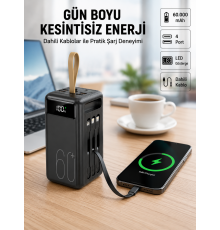 Seyahat ve Kamp İçin Portatif Güç Kaynağı Powerbank Yeni Nesil