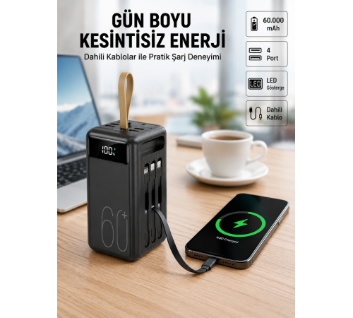 Seyahat ve Kamp İçin Portatif Güç Kaynağı Powerbank Yeni Nesil