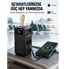 Tüm Cihazlara Uyumlu Çoklu Çıkışlı Powerbank Yeni Nesil