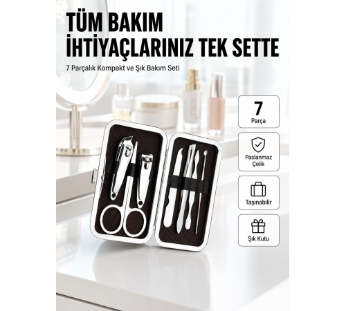 Seyahat İçin Uygun Çok Amaçlı Kişisel Bakım Seti
