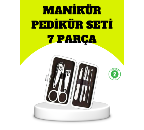 Paslanmaz Çelik Kişisel Bakım Seti – 7 Parça