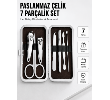 Paslanmaz Çelik Kişisel Bakım Seti – 7 Parça