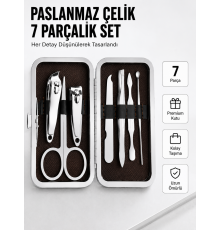 Paslanmaz Çelik Kişisel Bakım Seti – 7 Parça