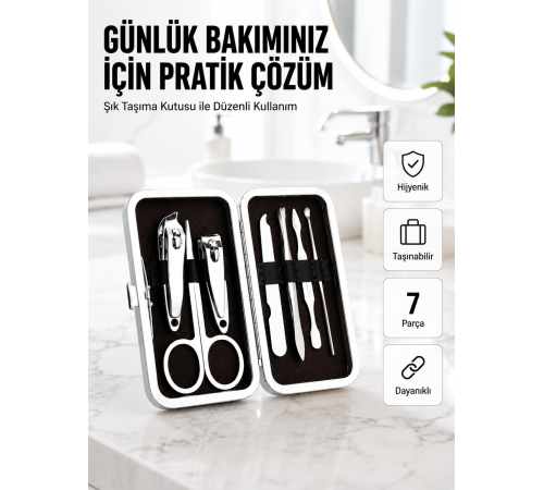 Taşınabilir Çantalı Çok Fonksiyonlu Bakım Seti