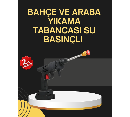 48V Şarjlı Basınçlı Yıkama Tabancası Köpük ve Çift Nozul 2025 Model