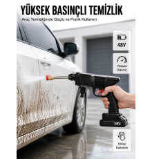 Orijinal 2025 48V Şarjlı Basınçlı Temizlik Tabancası A Kalite Seri