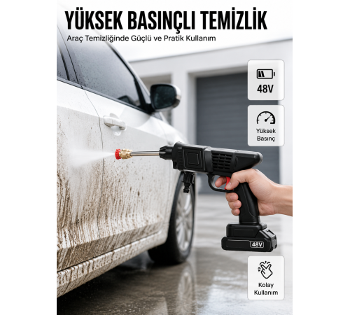 Orijinal 2025 48V Şarjlı Basınçlı Temizlik Tabancası A Kalite Seri