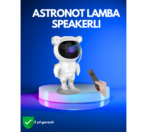 Ayarlanabilir Parlaklık ve Zamanlayıcı Modlu Astronot Lamba