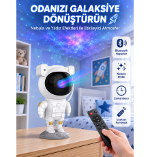 Dekoratif ve Fonksiyonel Astronot Projeksiyon Aydınlatma