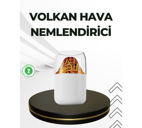 USB Şarjlı Volkanik Tasarımlı Buhar Makinesi