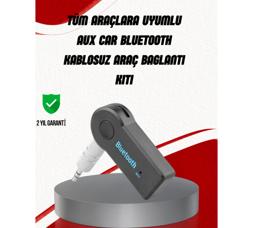 Eller Serbest Özellikli Bluetooth AUX Araç Kiti