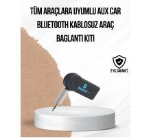Araç İçi Bluetooth AUX Adaptörü ve Telefon Görüşme Cihazı