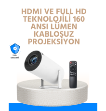 Kablosuz ve Kablolu Bağlantı Seçenekli Ev Tipi Projeksiyon