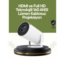 HDMI ve USB Girişli Uzun Ömürlü Ampullü Projeksiyon