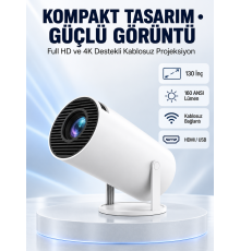 160 ANSI Lümen Parlaklığa Sahip Geniş Ekran Projeksiyon