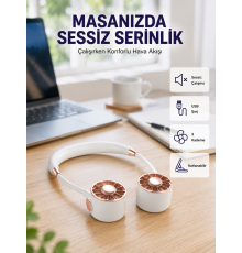 Katlanabilir Asılabilir Mini Fan USB Şarjlı 3 Kademeli Sessiz