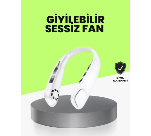 Bıçaksız Güvenli Tasarımlı Sessiz Boyun Fanı