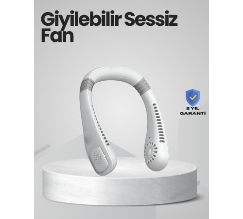Çocuk ve Yetişkinler İçin Güvenli Şarjlı Boyun Fanı