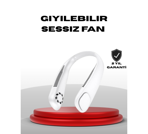 9000mAh Şarjlı Boyun Tipi Taşınabilir Vantilatör
