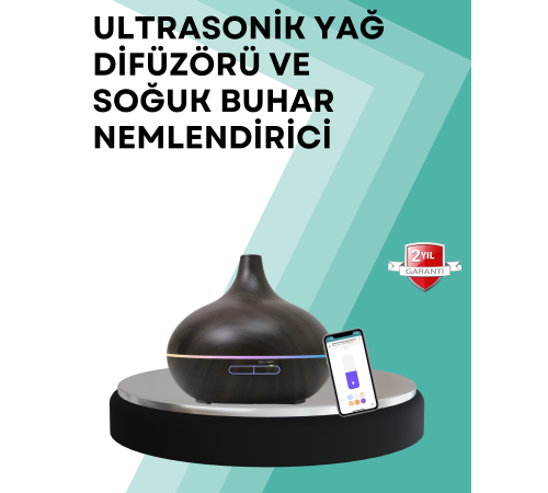 Büyük Su Hazneli Ultrasonik Difüzör ve Oda Nemlendirici