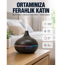 BN01 Uçucu Yağ Uyumlu Renkli LED Işıklı Nemlendirici
