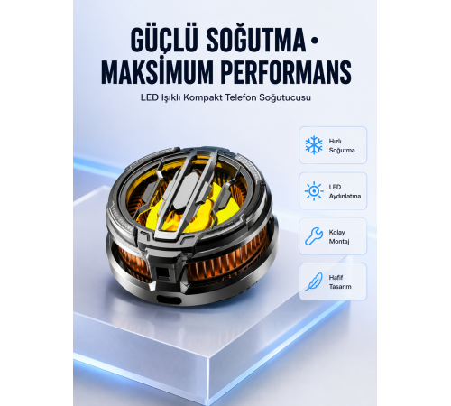 Hafif ve Dayanıklı Telefon Soğutma Aksesuarı