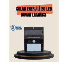 4 Modlu Solar LED Bahçe ve Garaj Lambası
