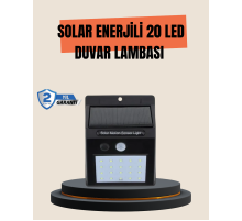 4 Modlu Solar LED Bahçe ve Garaj Lambası