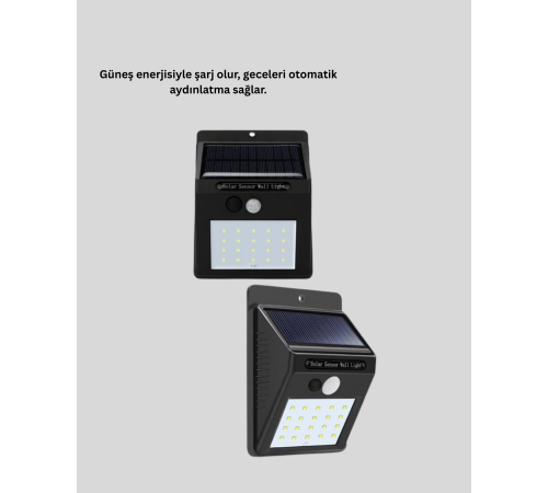 Kablo Gerektirmeyen Solar LED Bahçe ve Veranda Işığı