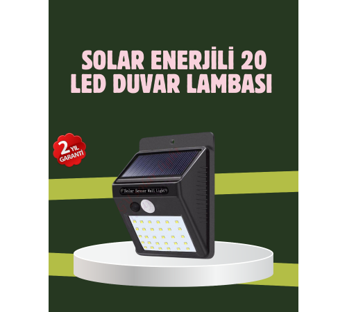 Kablo Gerektirmeyen Solar LED Bahçe ve Veranda Işığı