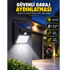 Kablo Gerektirmeyen Solar LED Bahçe ve Veranda Işığı Yeni Nesil
