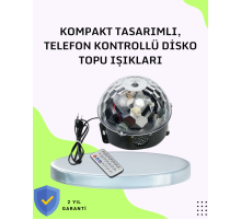 Ev ve Parti İçin Masaüstü Bluetooth Disko Topu Işık Gösterisi