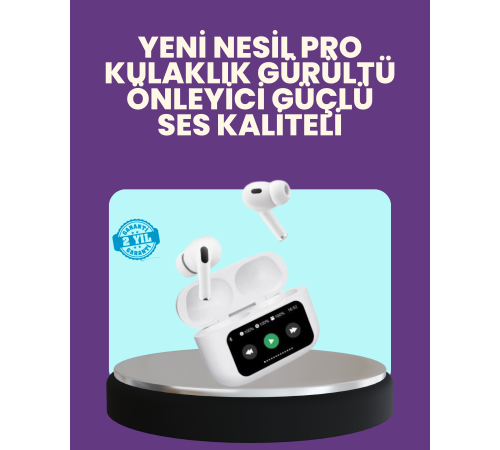 Tüm Telefonlarla Uyumlu ANC Özellikli Dokunmatik Bluetooth Kulaklık