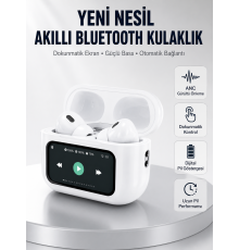Dokunmatik Ekranlı Bluetooth Kulaklık ANC Gürültü Önleme Suya Dayanıklı Yeni Nesil